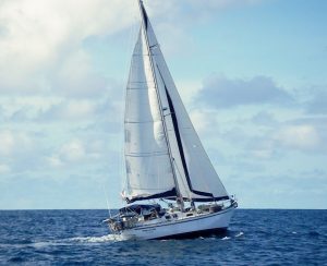 "Freya" sailing between Trinidad and Grenada in 2008: © Anne Dunlop