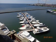 photo of boats docked in Batavia Marina, Jakarta, Indonesia