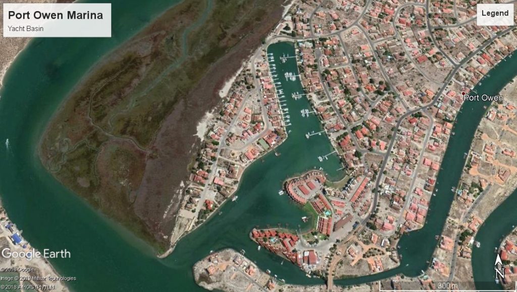 Google maps aerial view of port owen marina